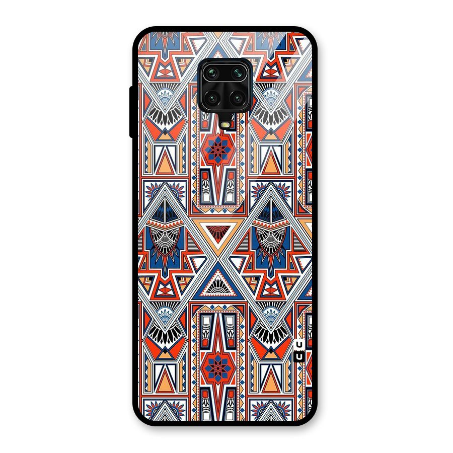 Creative Aztec Art Glass Back Case for Poco M2 Pro