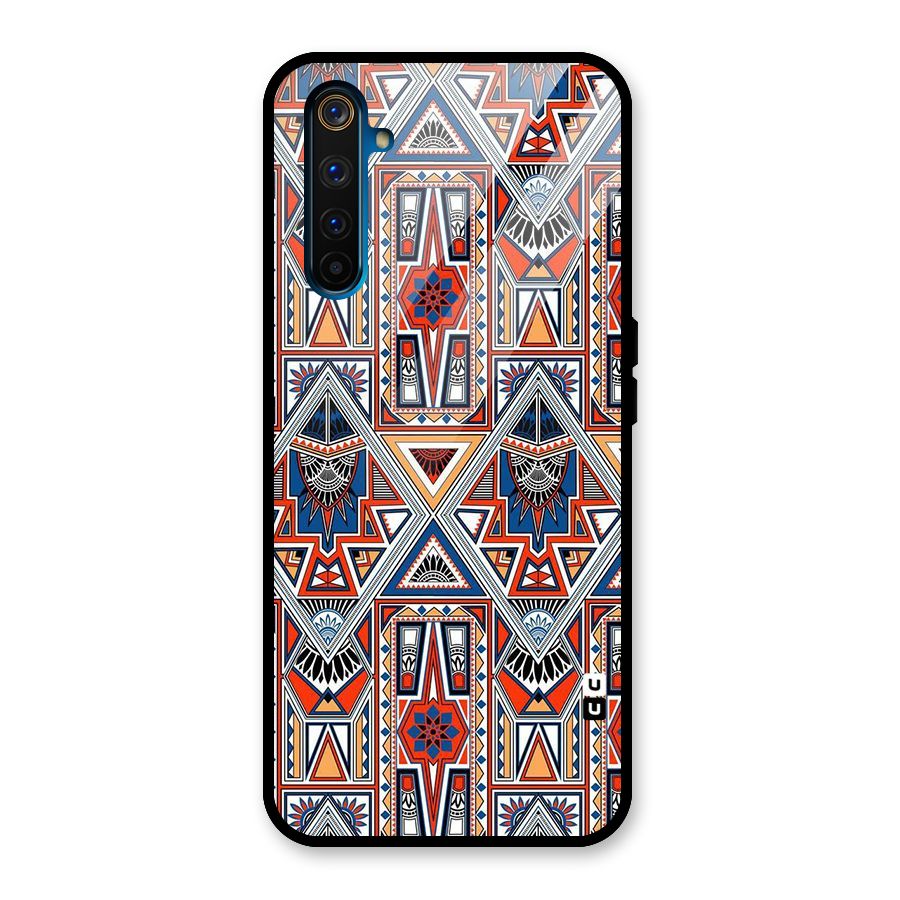 Creative Aztec Art Glass Back Case for Realme 6 Pro