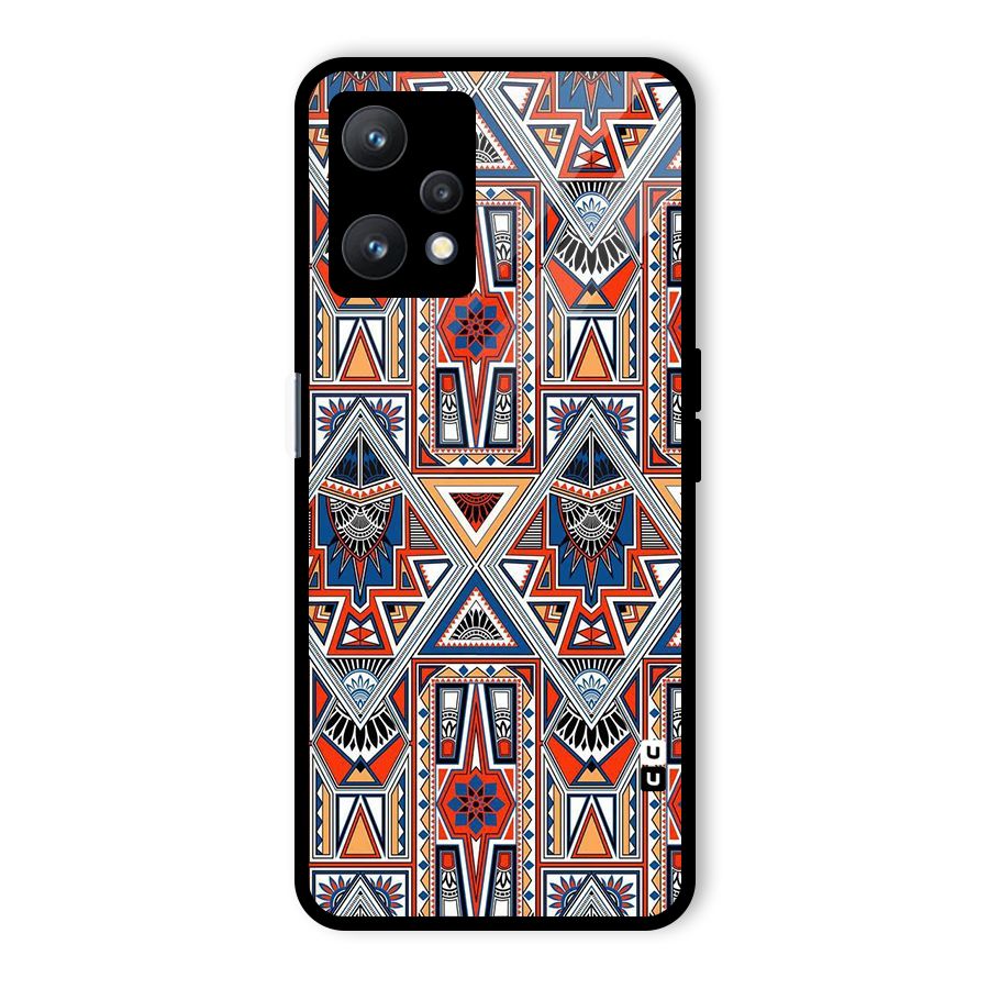 Creative Aztec Art Glass Back Case for Realme 9 Pro 5G