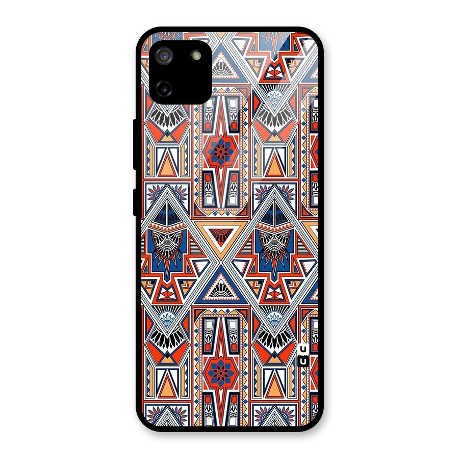 Creative Aztec Art Glass Back Case for Realme C11