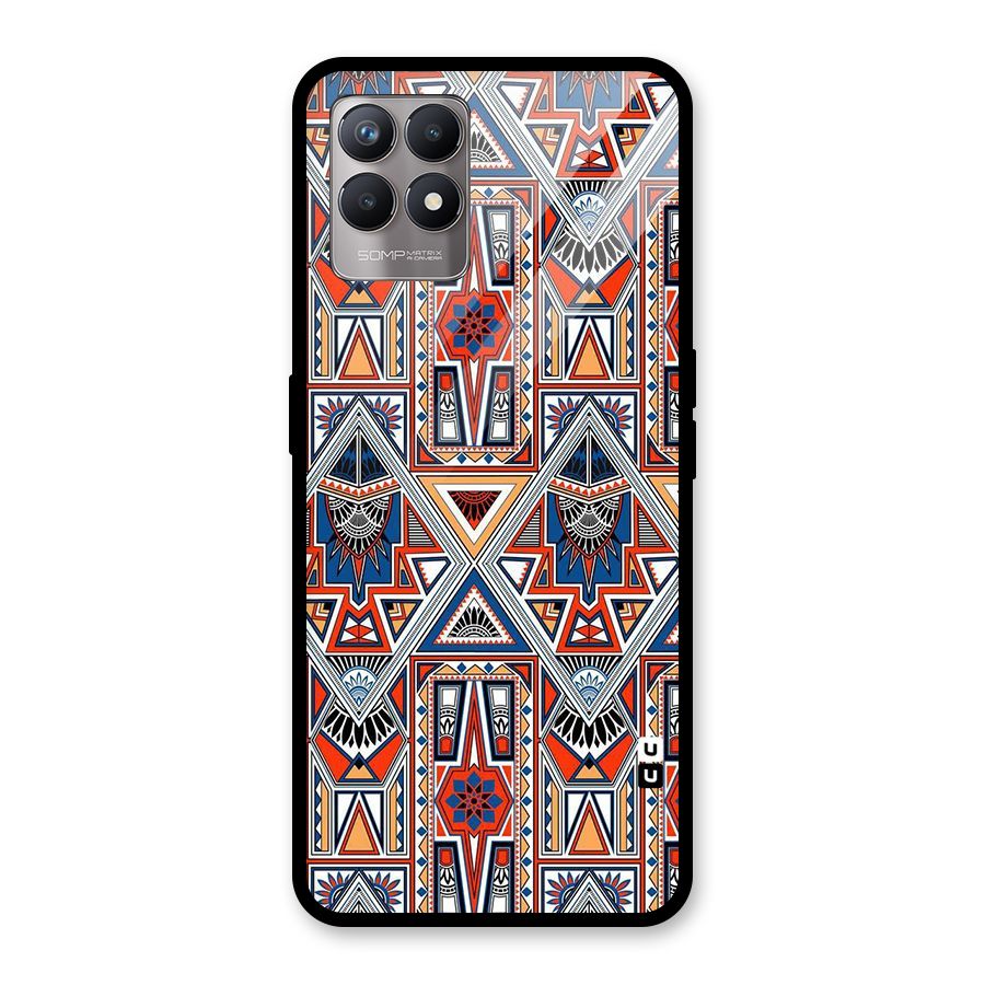 Creative Aztec Art Glass Back Case for Realme Narzo 50