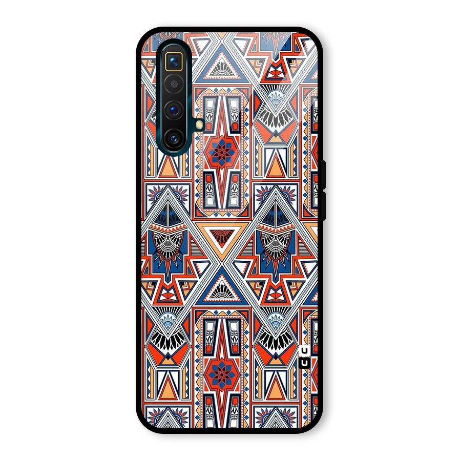 Creative Aztec Art Glass Back Case for Realme X3 SuperZoom