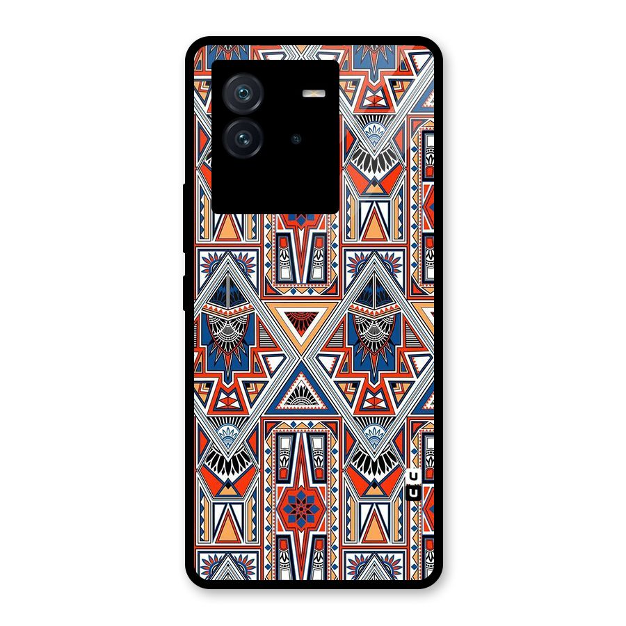Creative Aztec Art Glass Back Case for Vivo iQOO Neo 6 5G