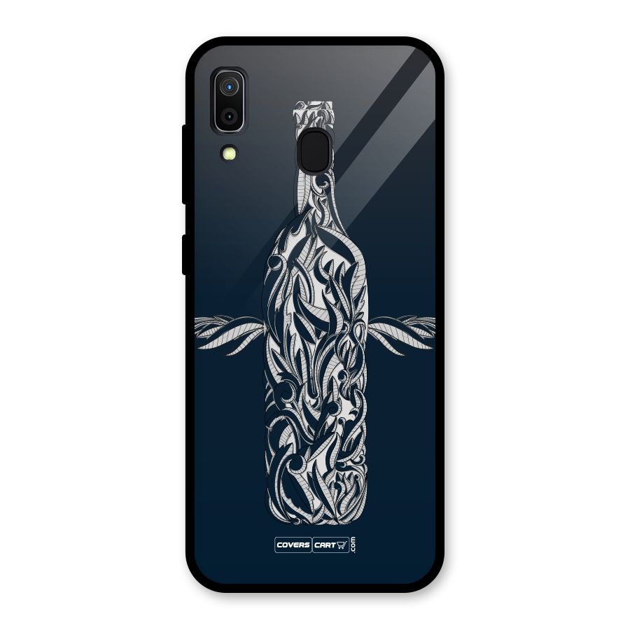 Creative Bottle Glass Back Case for Galaxy A30