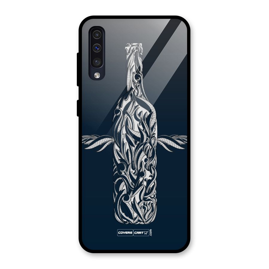 Creative Bottle Glass Back Case for Galaxy A50