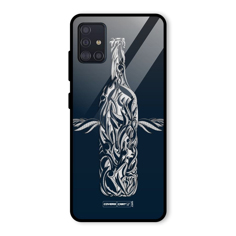Creative Bottle Glass Back Case for Galaxy A51
