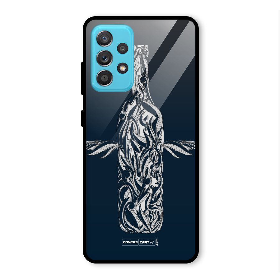 Creative Bottle Glass Back Case for Galaxy A52