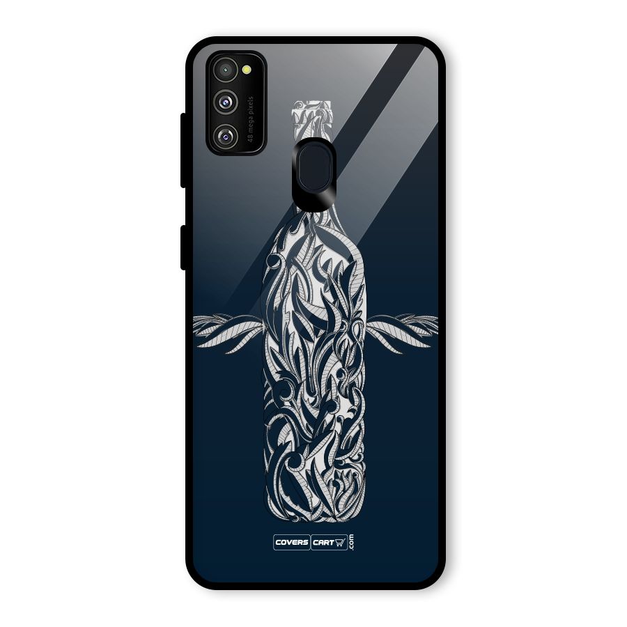 Creative Bottle Glass Back Case for Galaxy M30s