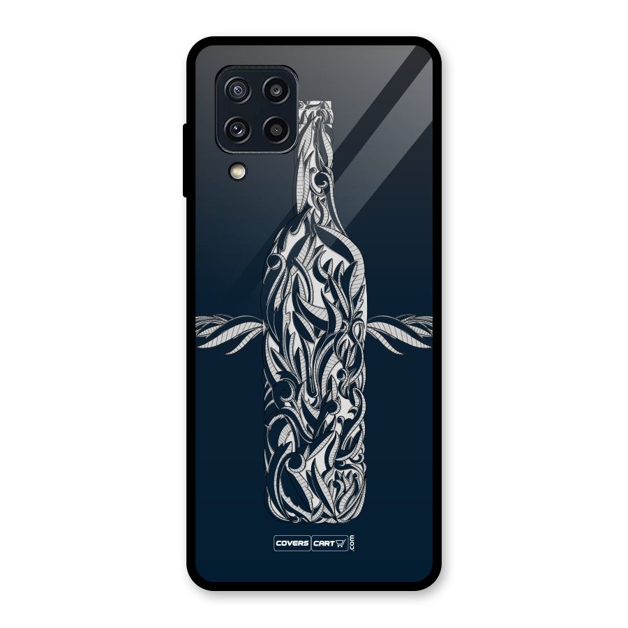 Creative Bottle Glass Back Case for Galaxy M32