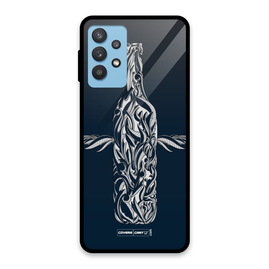 Creative Bottle Glass Back Case for Galaxy M32 5G