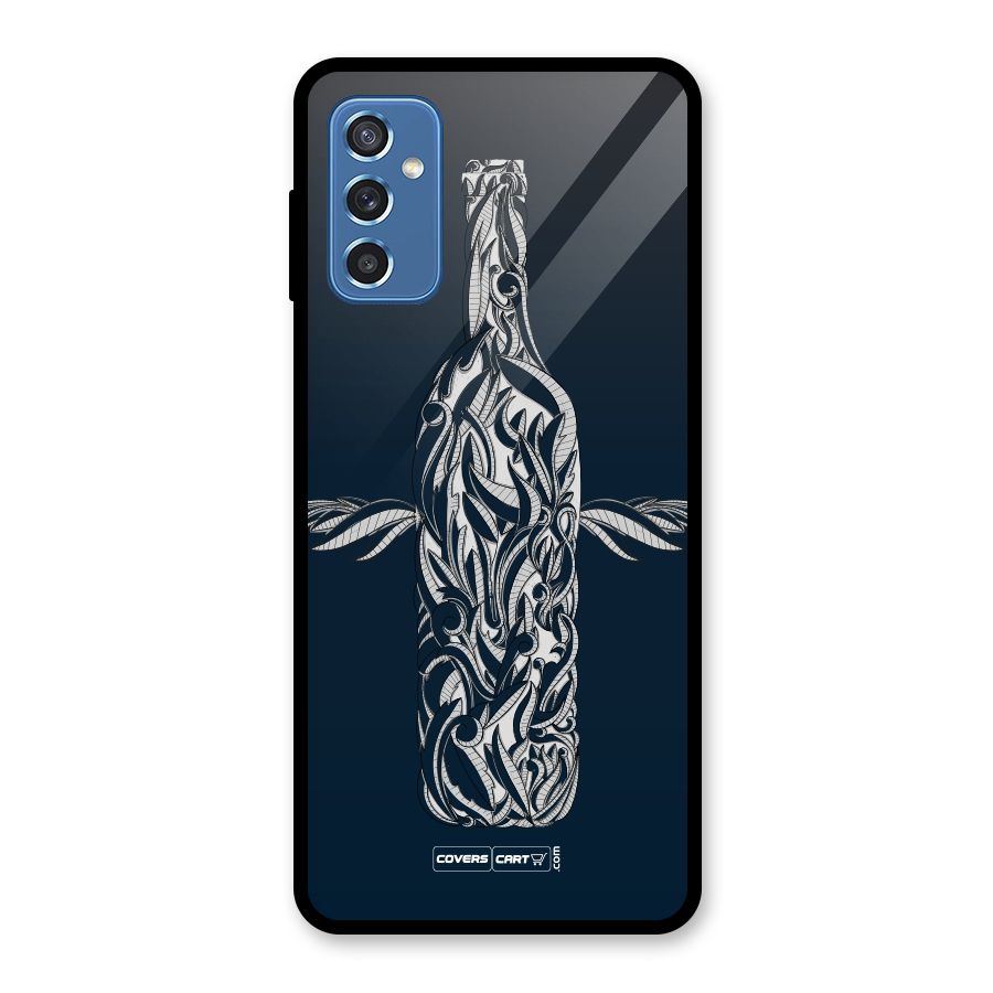 Creative Bottle Glass Back Case for Galaxy M52 5G