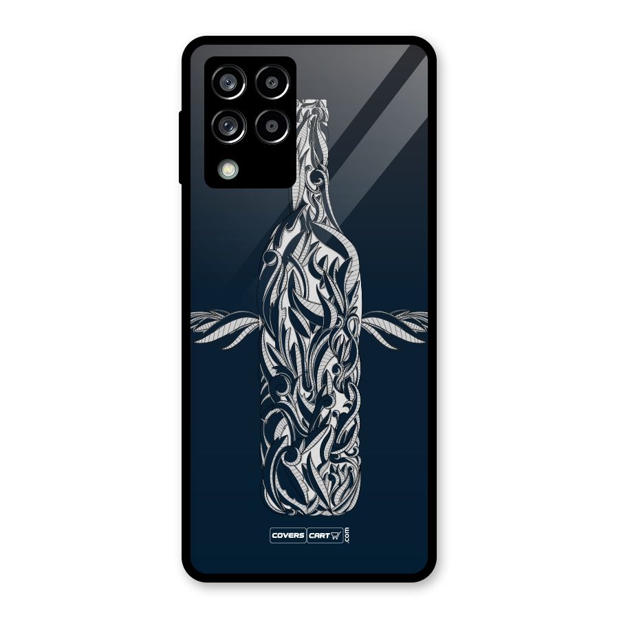 Creative Bottle Glass Back Case for Galaxy M53 5G