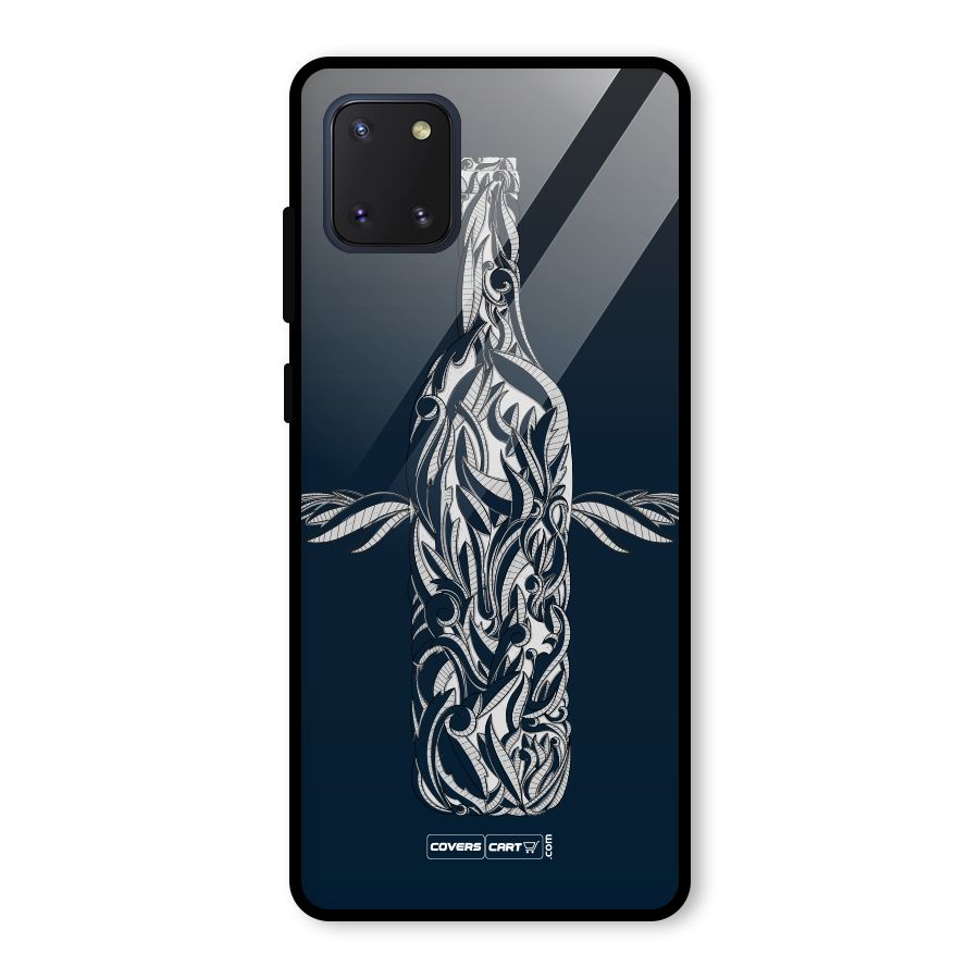 Creative Bottle Glass Back Case for Galaxy Note 10 Lite