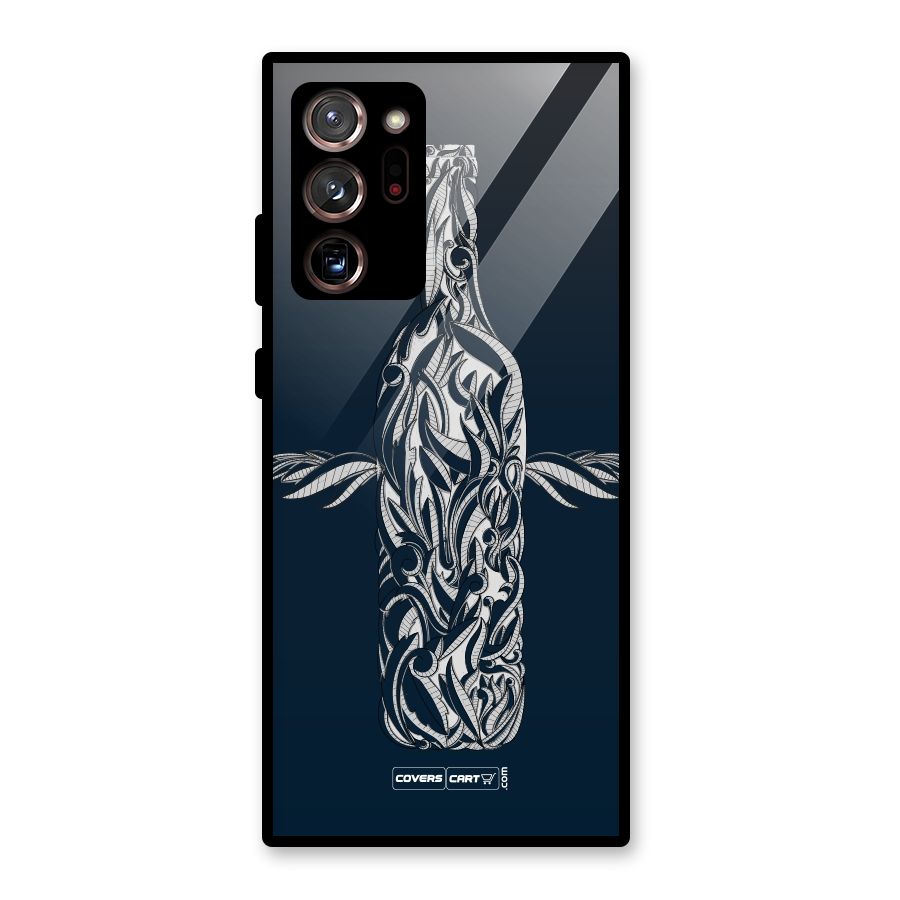 Creative Bottle Glass Back Case for Galaxy Note 20 Ultra