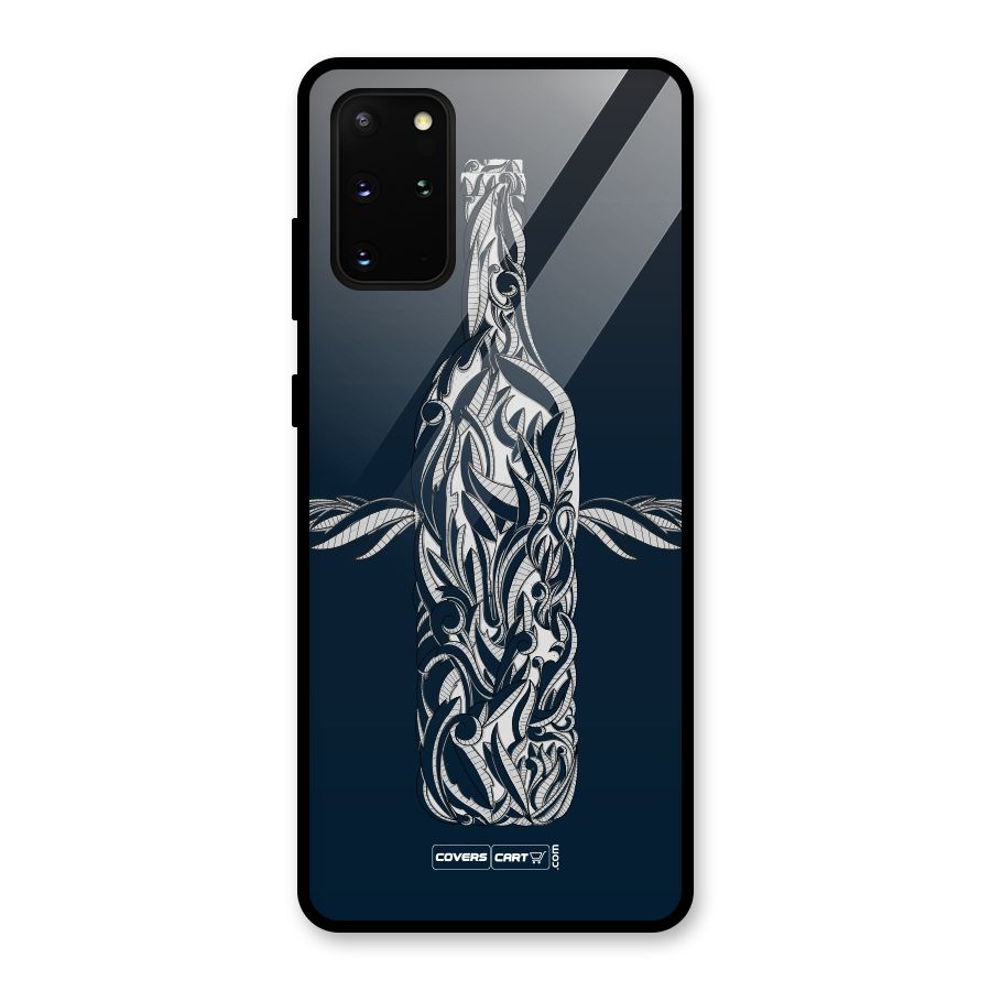 Creative Bottle Glass Back Case for Galaxy S20 Plus