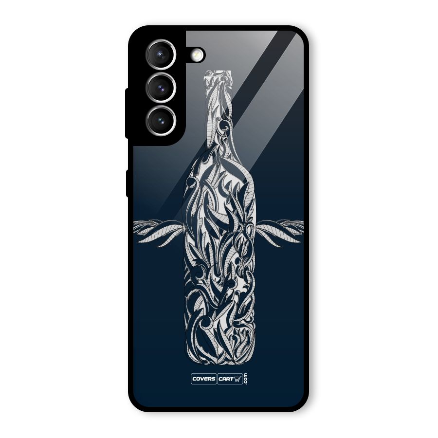 Creative Bottle Glass Back Case for Galaxy S21 5G