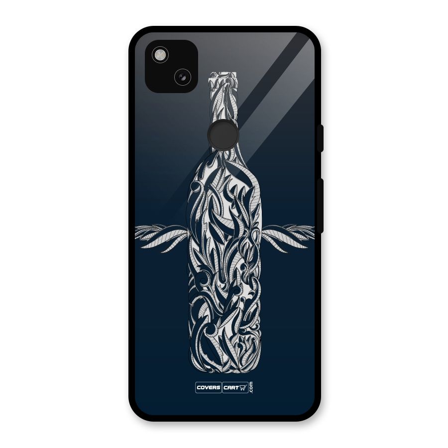 Creative Bottle Glass Back Case for Google Pixel 4a