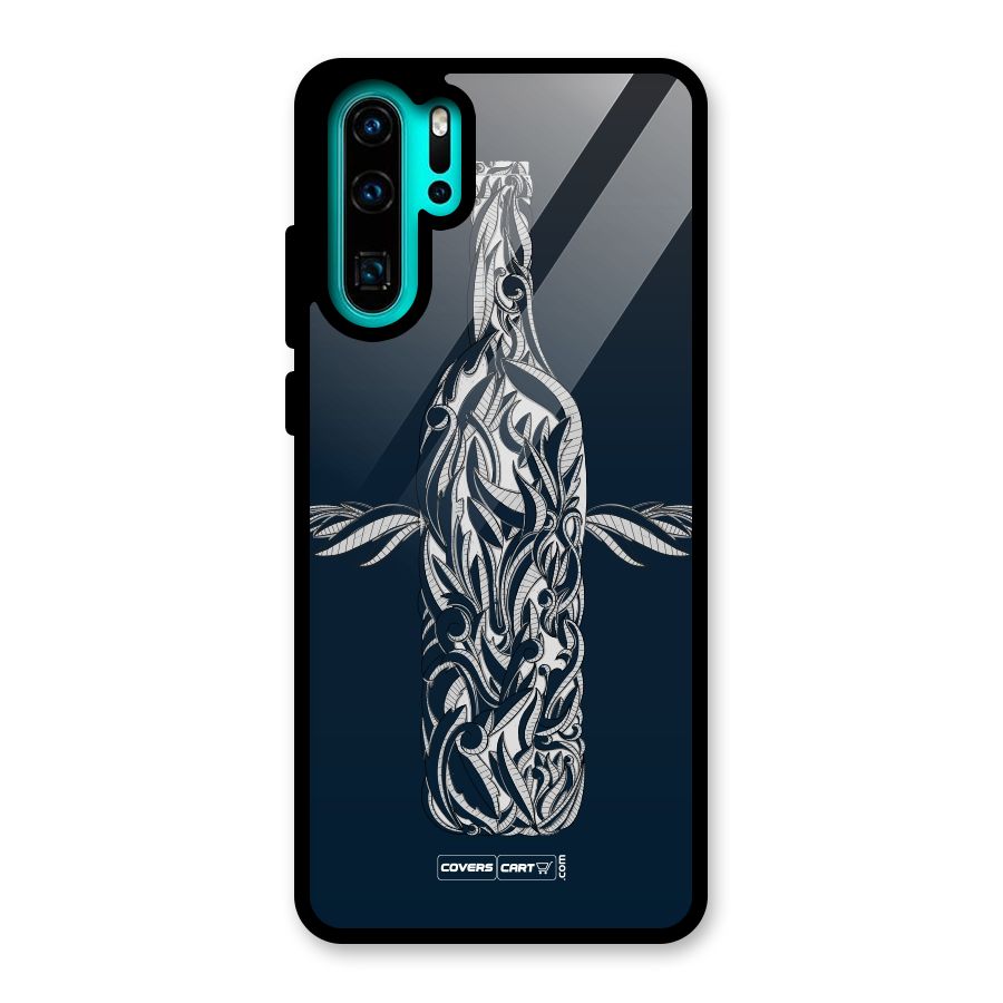Creative Bottle Glass Back Case for Huawei P30 Pro