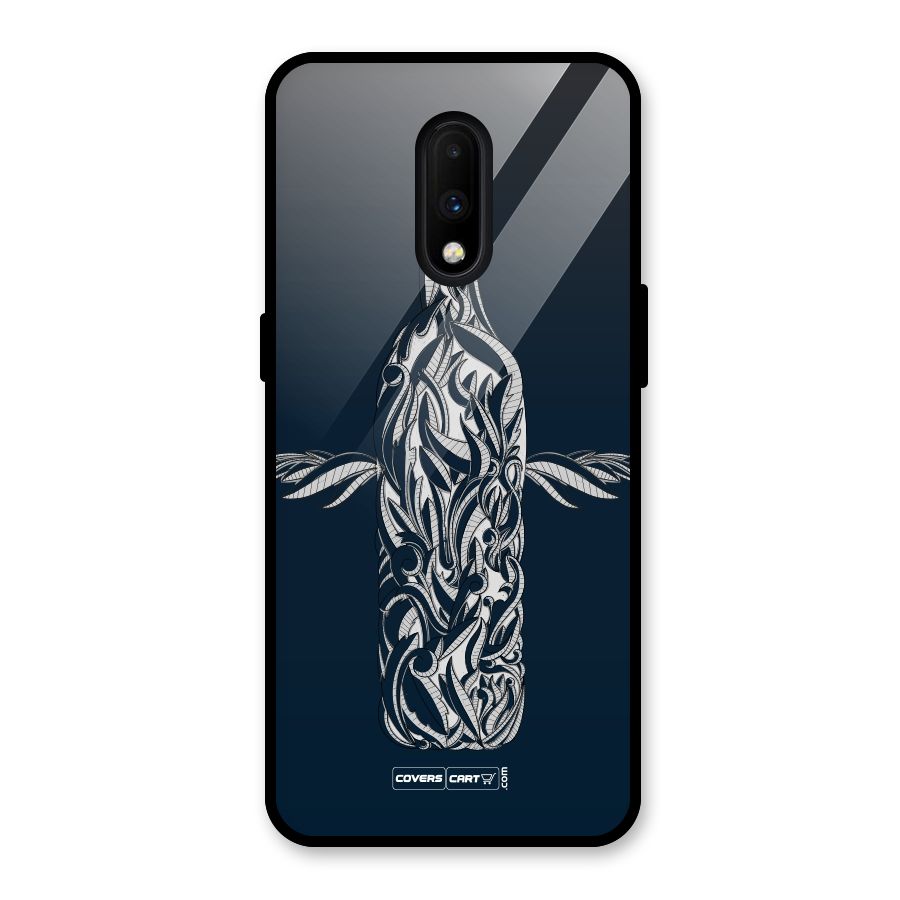 Creative Bottle Glass Back Case for OnePlus 7