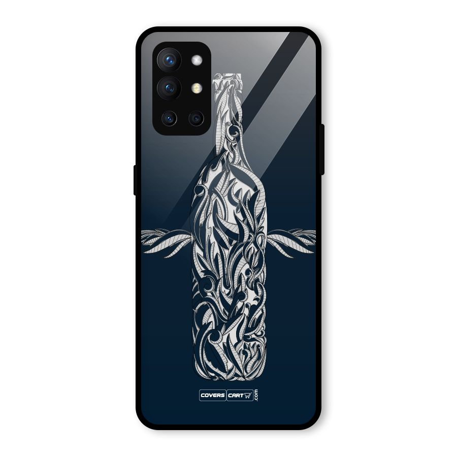 Creative Bottle Glass Back Case for OnePlus 9R