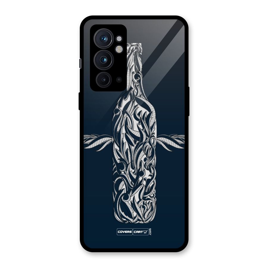 Creative Bottle Glass Back Case for OnePlus 9RT 5G