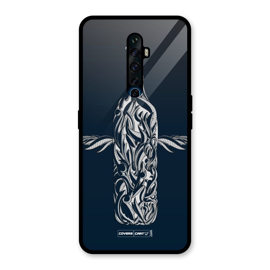 Creative Bottle Glass Back Case for Oppo Reno2 F