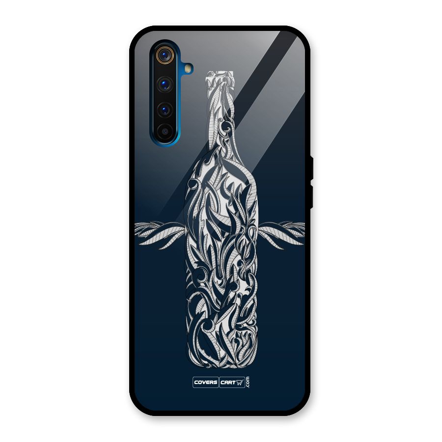 Creative Bottle Glass Back Case for Realme 6 Pro