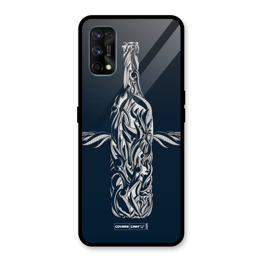 Creative Bottle Glass Back Case for Realme 7 Pro
