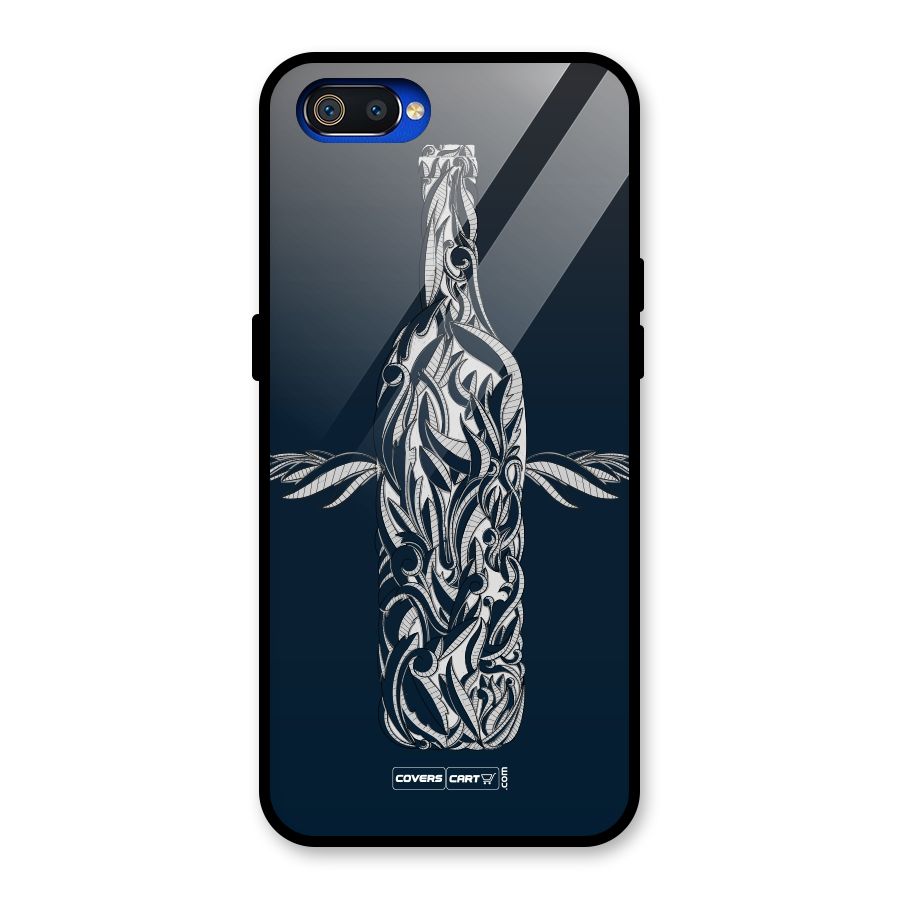 Creative Bottle Glass Back Case for Realme C2