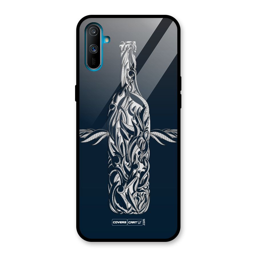 Creative Bottle Glass Back Case for Realme C3