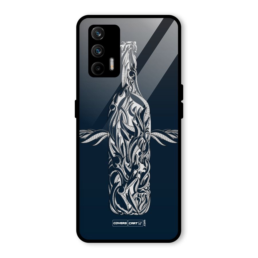 Creative Bottle Glass Back Case for Realme GT 5G