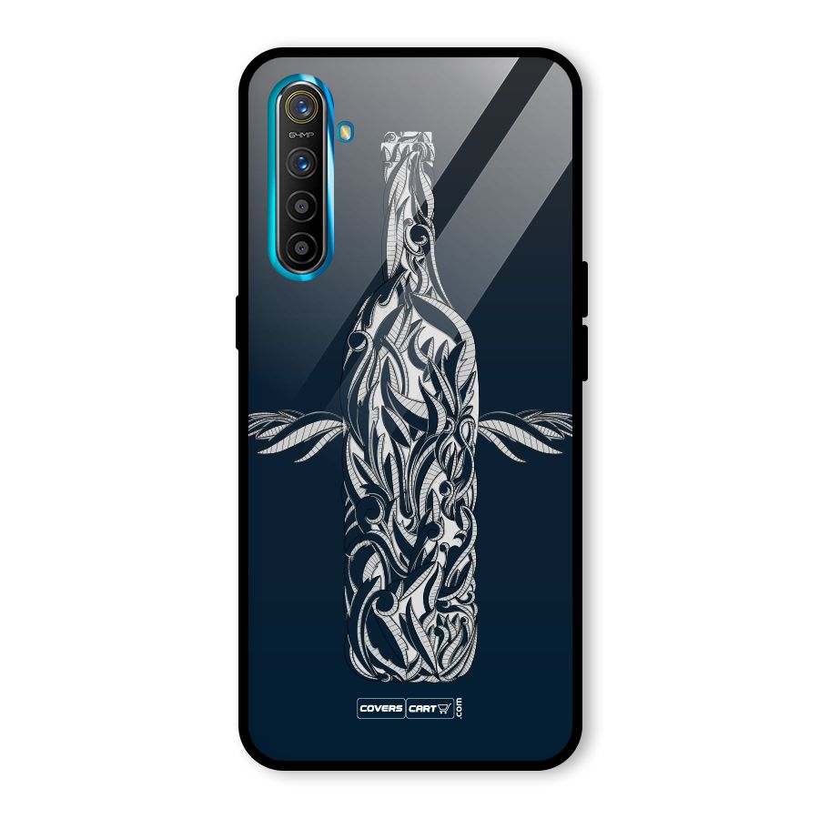 Creative Bottle Glass Back Case for Realme X2