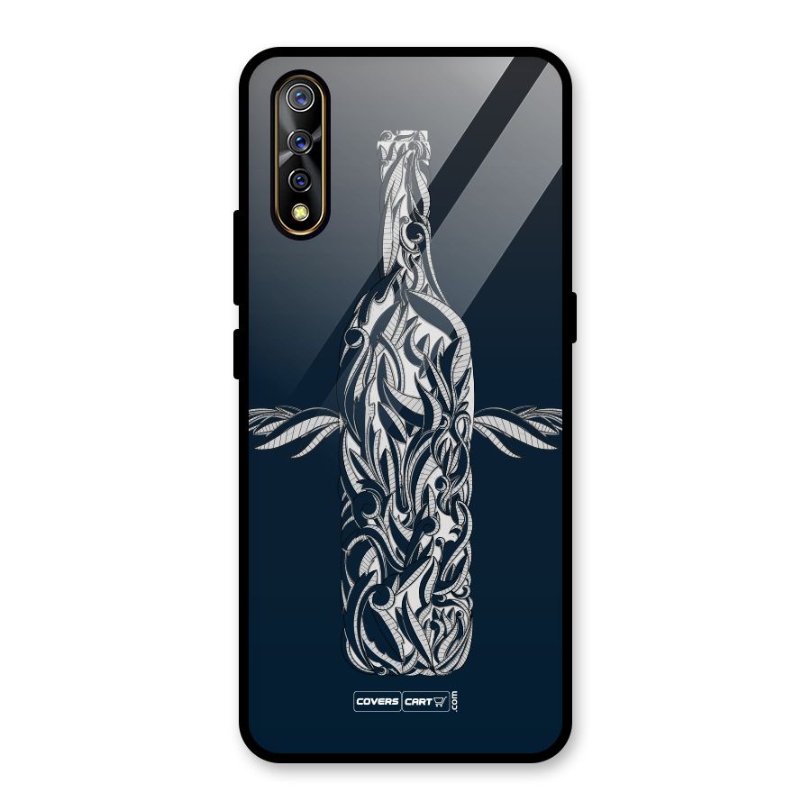 Creative Bottle Glass Back Case for Vivo S1