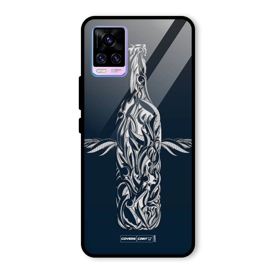 Creative Bottle Glass Back Case for Vivo V20 Pro