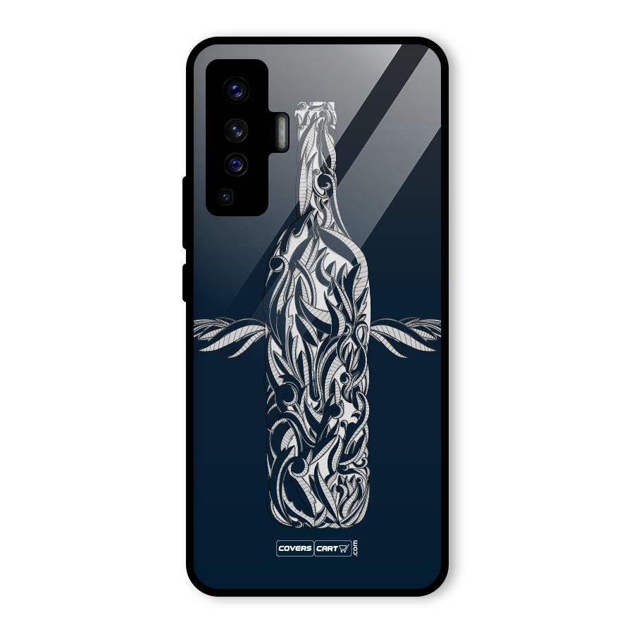 Creative Bottle Glass Back Case for Vivo X50
