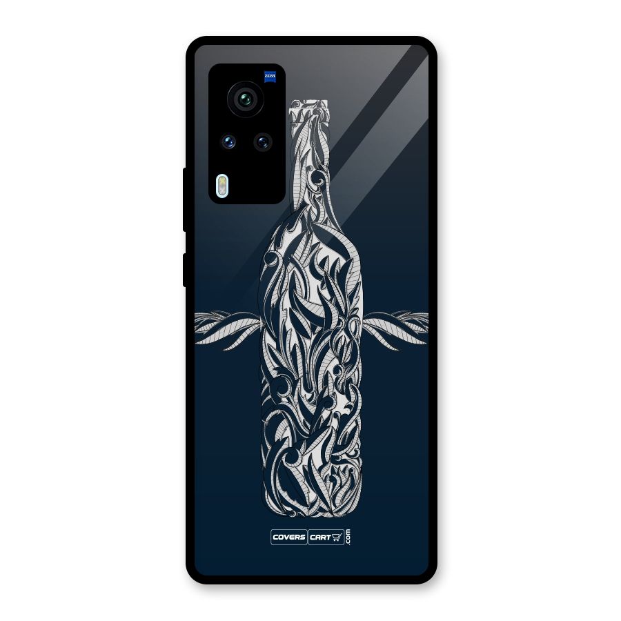 Creative Bottle Glass Back Case for Vivo X60 Pro