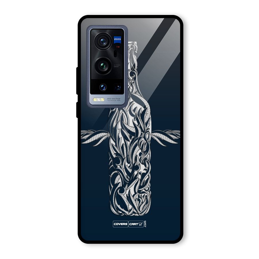 Creative Bottle Glass Back Case for Vivo X60 Pro Plus