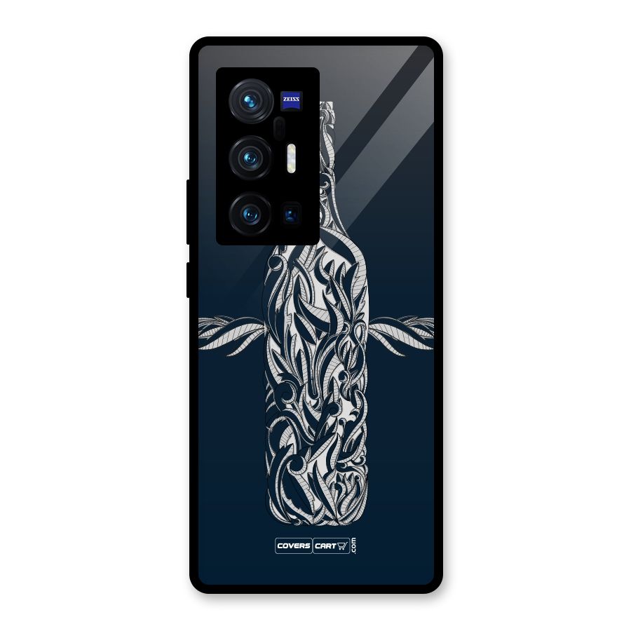 Creative Bottle Glass Back Case for Vivo X70 Pro Plus
