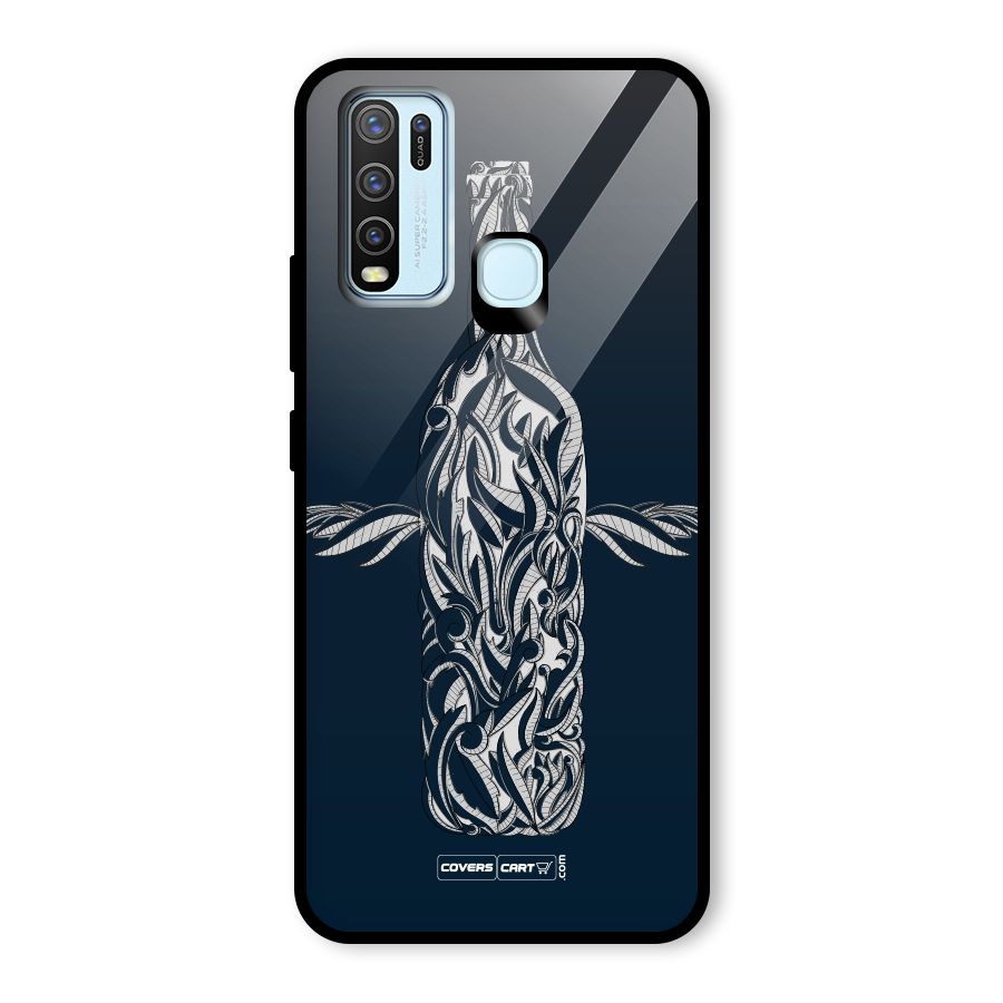 Creative Bottle Glass Back Case for Vivo Y30