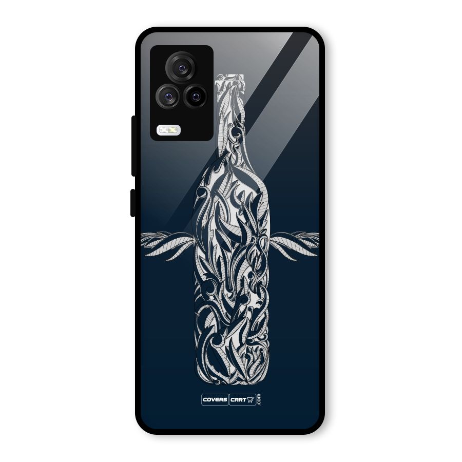 Creative Bottle Glass Back Case for Vivo iQOO 7 Legend 5G