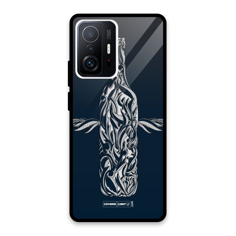 Creative Bottle Glass Back Case for Xiaomi 11T Pro