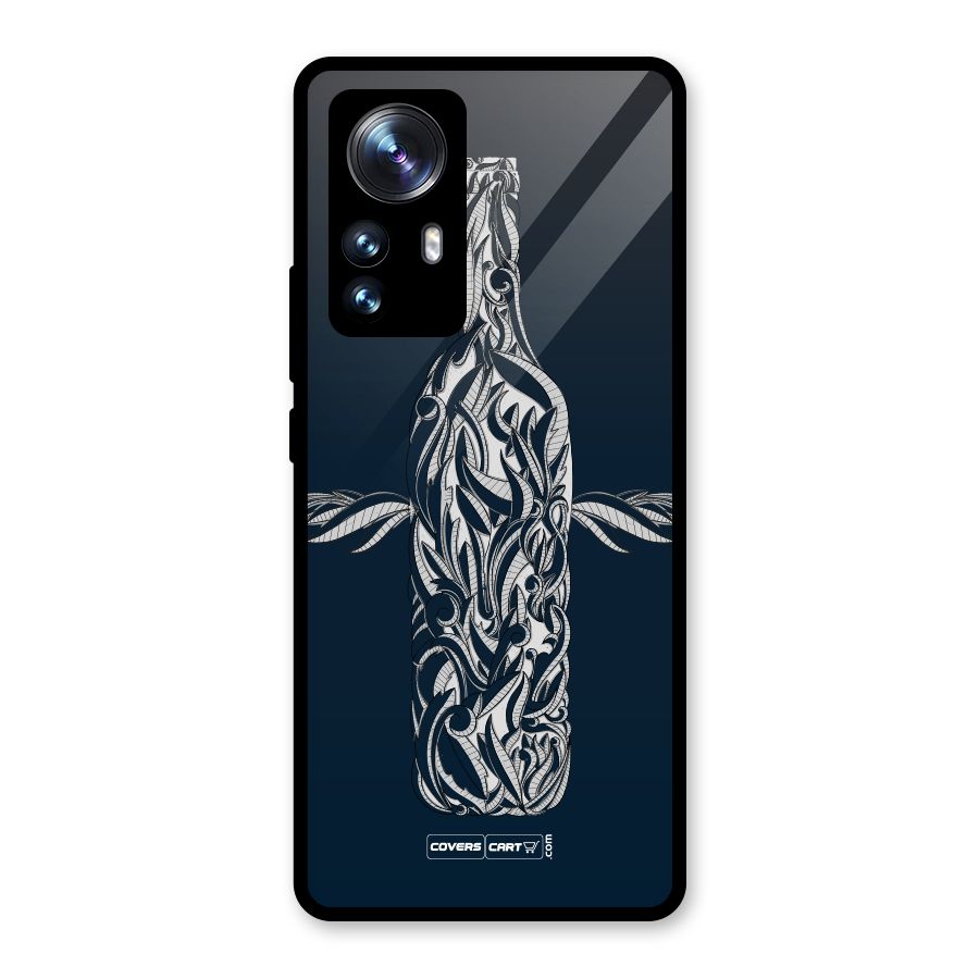 Creative Bottle Glass Back Case for Xiaomi 12 Pro