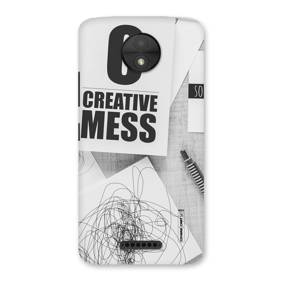 Creative Mess Back Case for Moto C