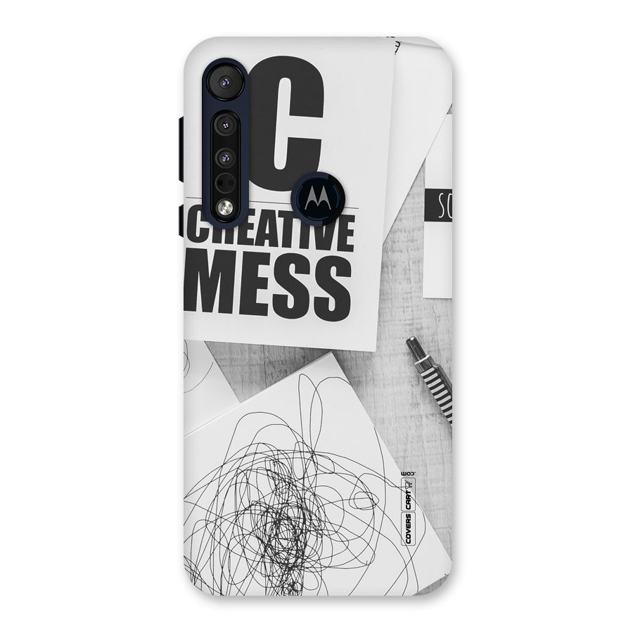 Creative Mess Back Case for Motorola One Macro