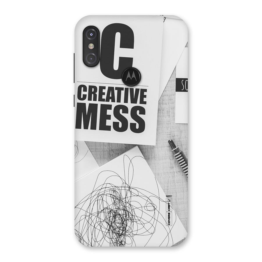Creative Mess Back Case for Motorola One Power