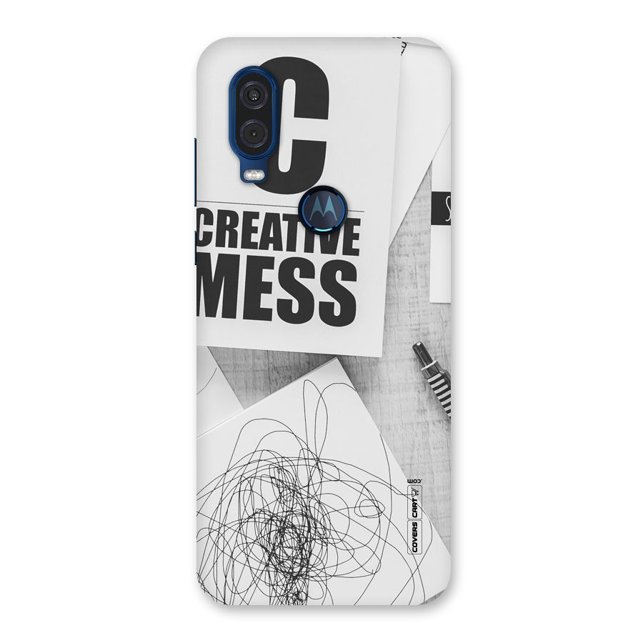 Creative Mess Back Case for Motorola One Vision