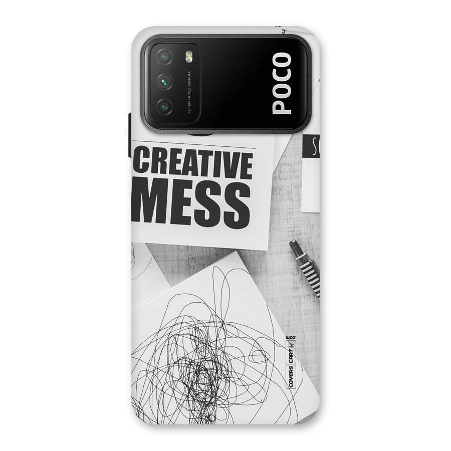 Creative Mess Back Case for Poco M3