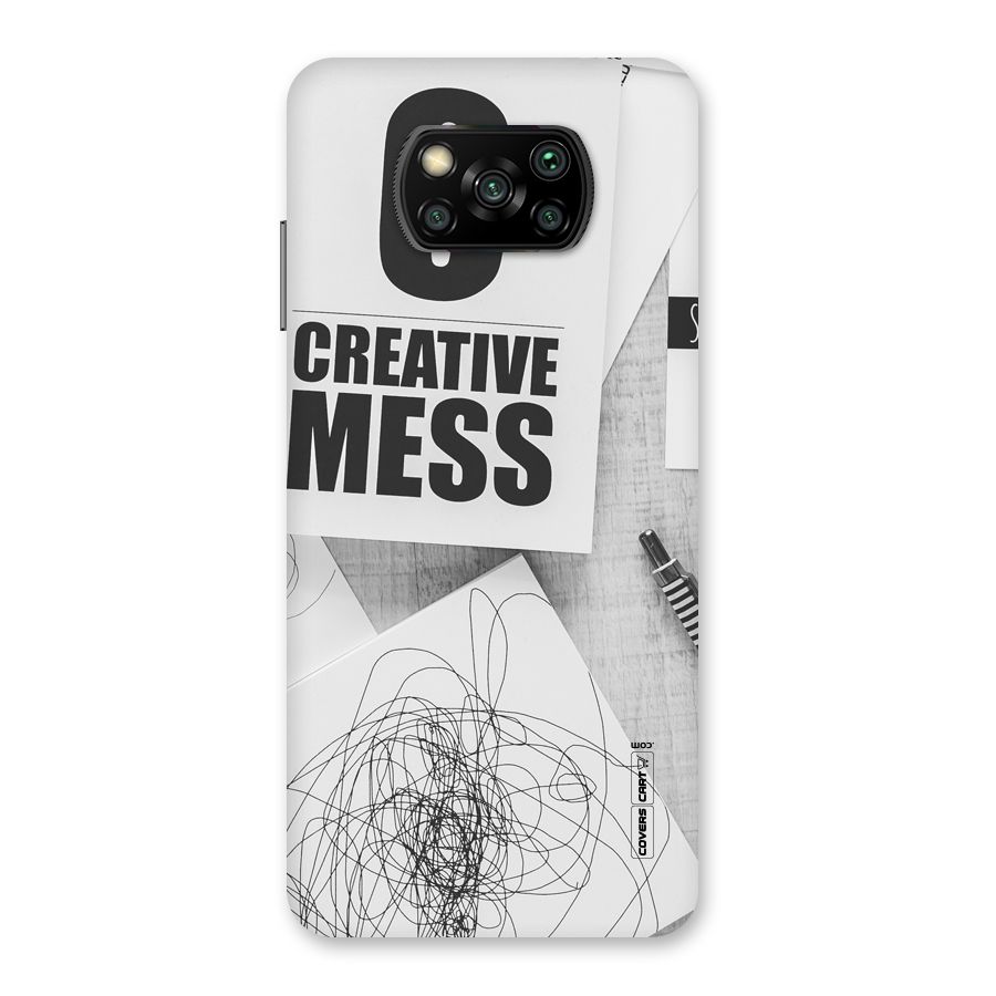 Creative Mess Back Case for Poco X3