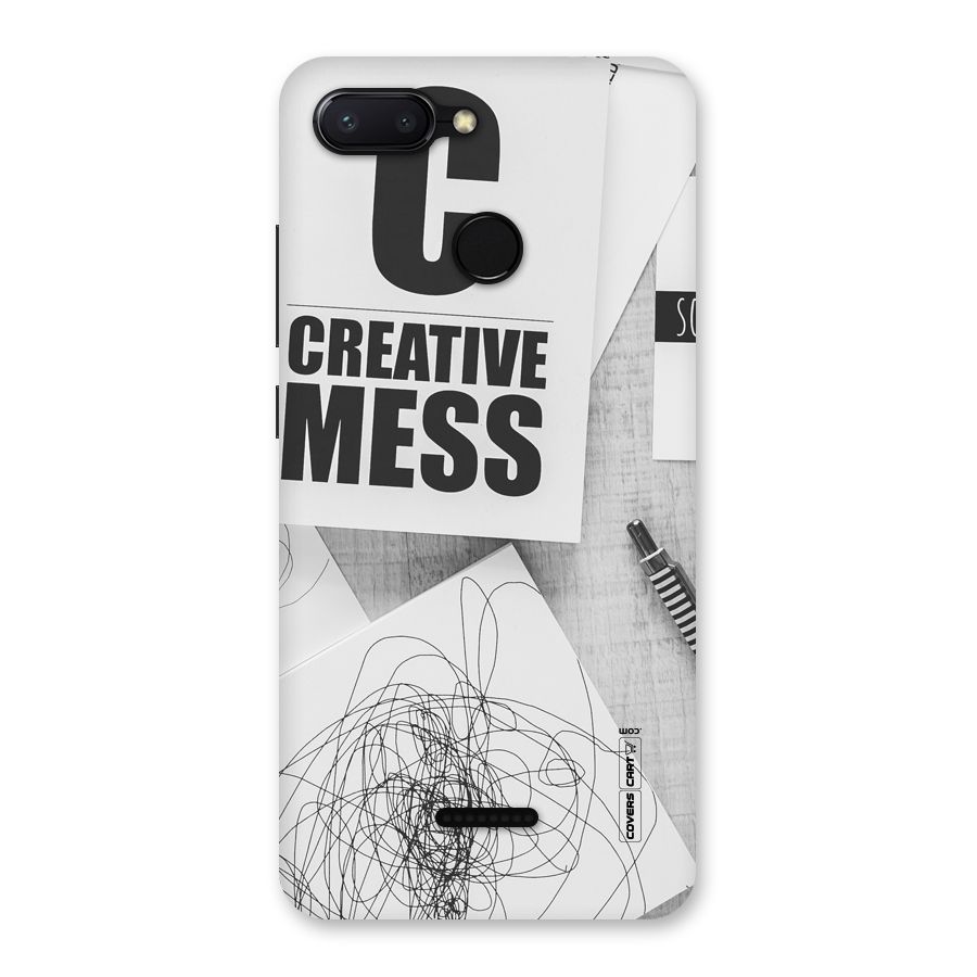 Creative Mess Back Case for Redmi 6