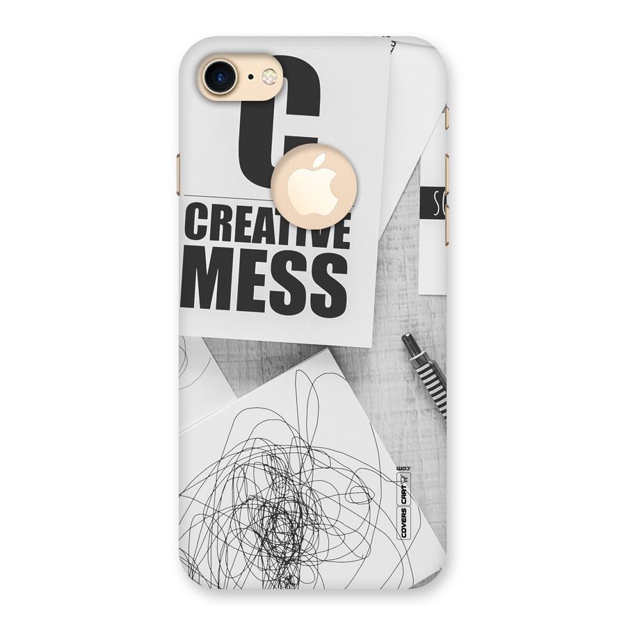Creative Mess Back Case for iPhone 7 Logo Cut